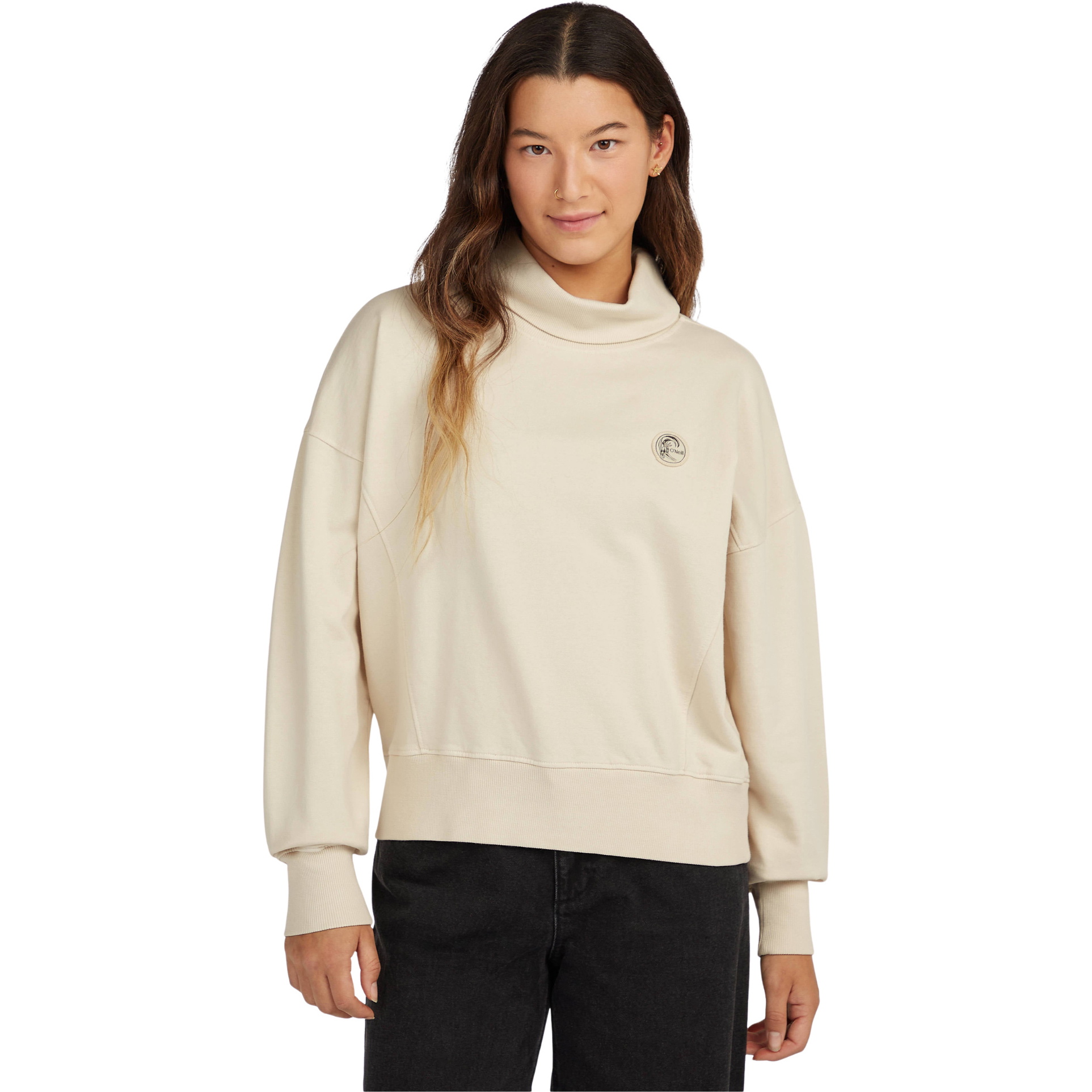 2026 O'Neill Womens O'riginals High Neck Crew 1750136 - Linen White